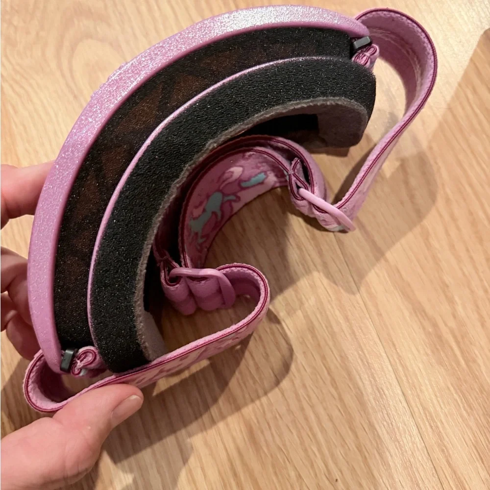 SPY Pink and Gray Ski Goggles